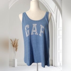 GAP Women's Blue Tank Top Size XL